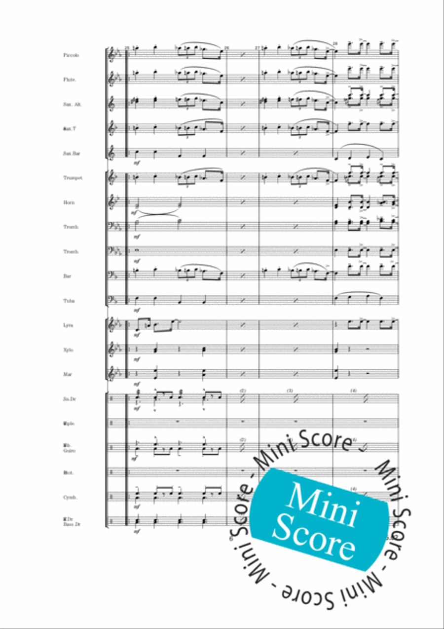 Rosevalley Blues Percussion scores gallery preview page 10