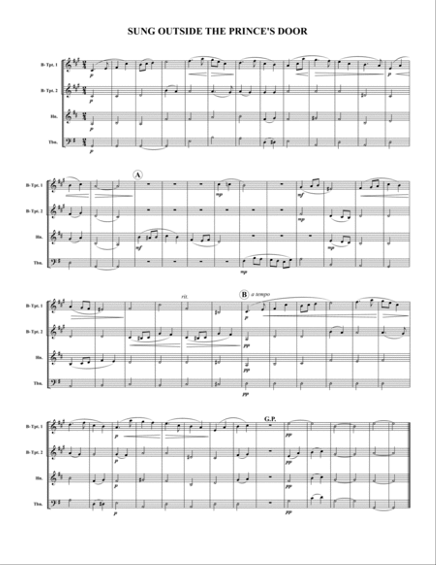 Three MacDowell Pieces Brass Quartet scores gallery preview page 3
