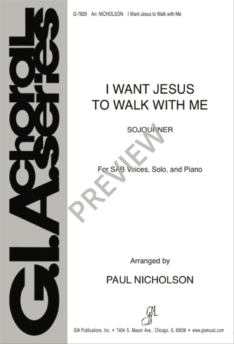 I Want Jesus to Walk with Me