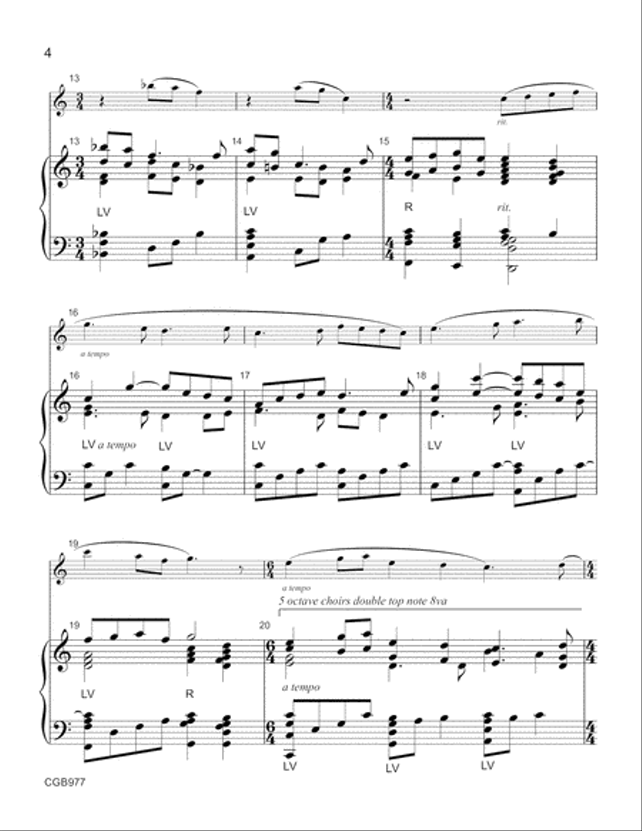 My Song Is Love Unknown My Song Is Love Unknown Handbell Choir scores gallery preview page 4