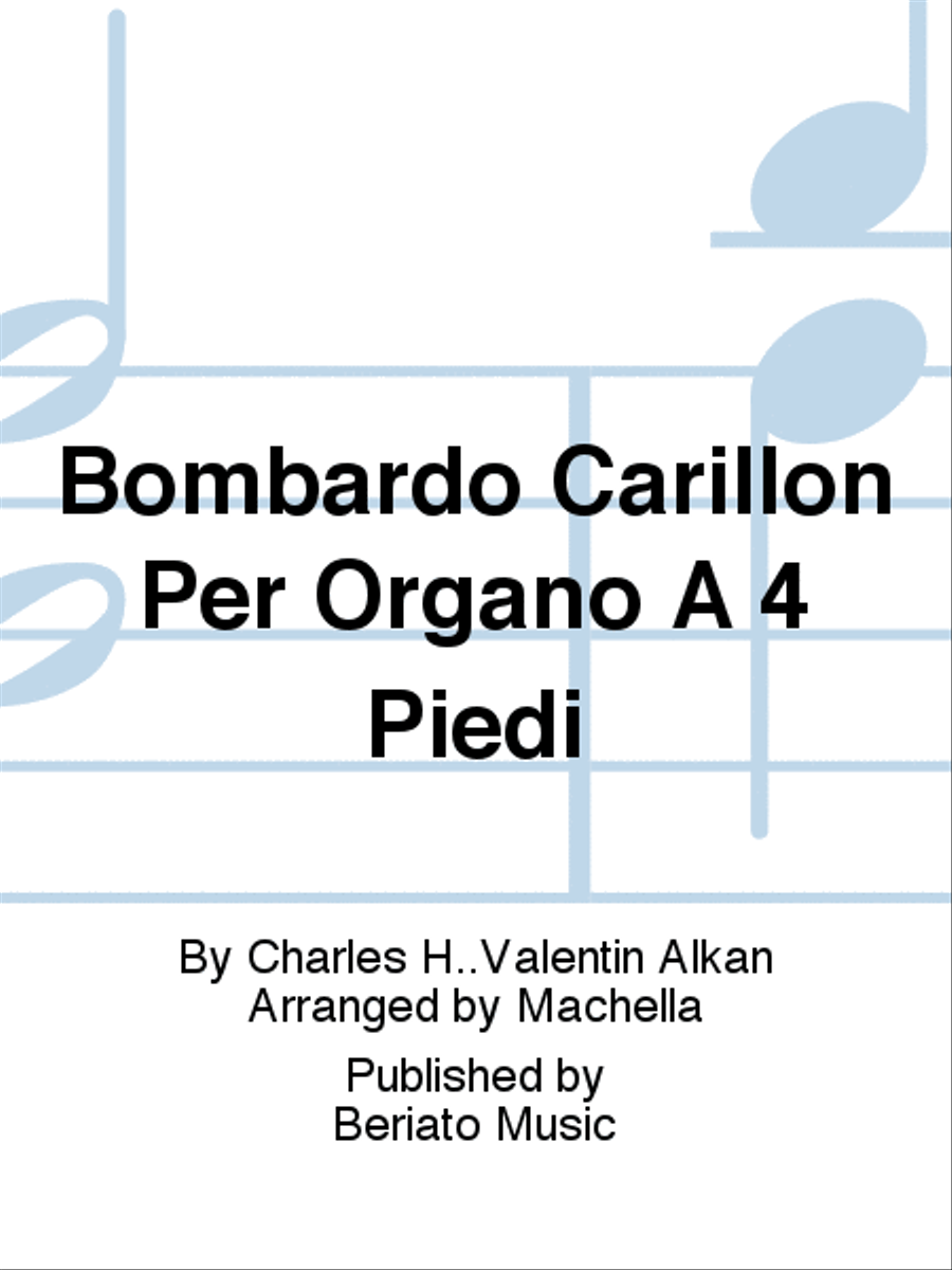 Bombardo Carillon Per Organo A 4 Piedi Organ scores gallery preview page 1