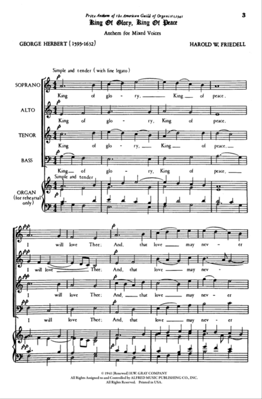 King of Glory, King of Peace 4-Part scores gallery preview page 2