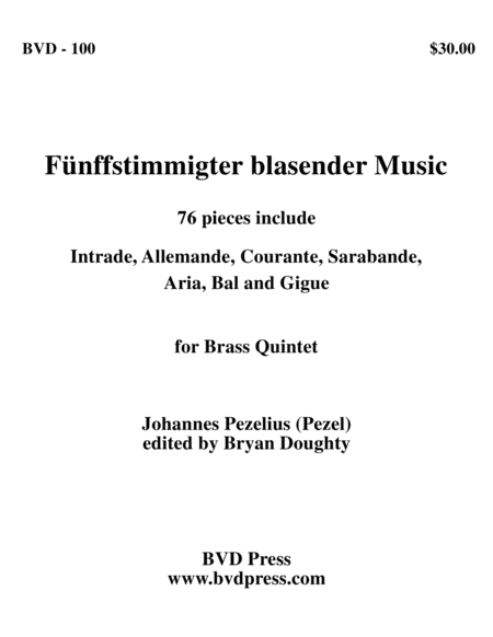 Funffstimmigter blasender Music
