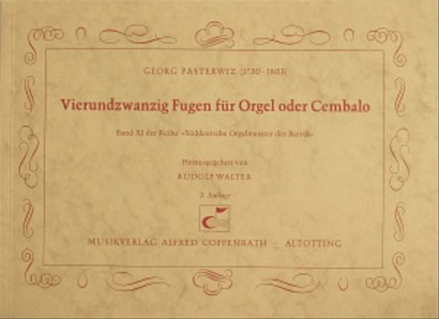 Pasterwitz: 24 Fugen fur Orgel Organ Solo scores gallery preview page 1