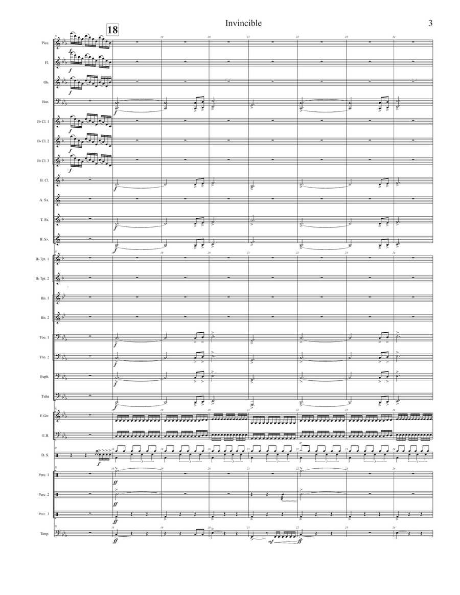 Invincible Concert Band scores gallery preview page 3