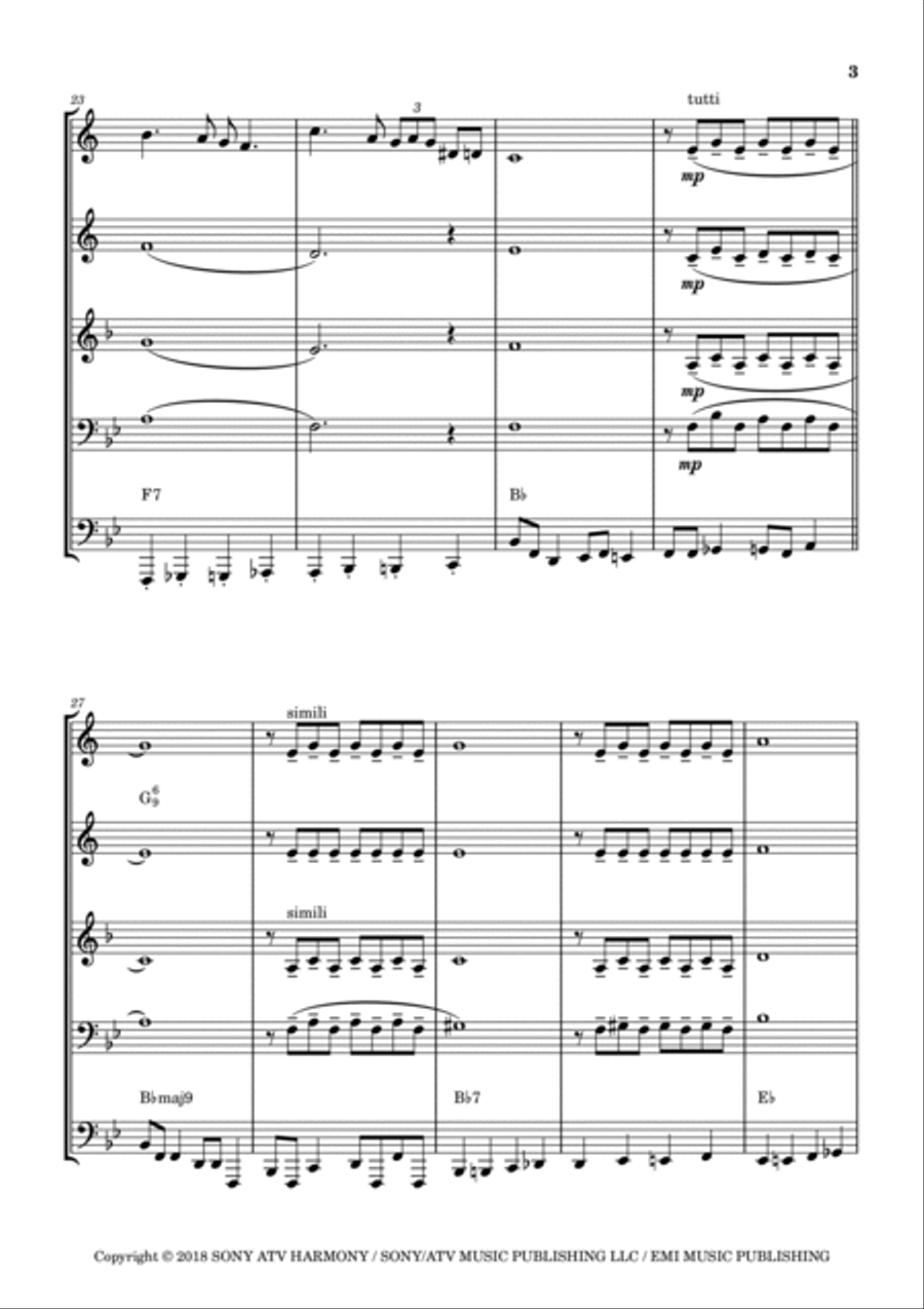 Creole Love Call (instr.) Brass Ensemble scores gallery preview page 3