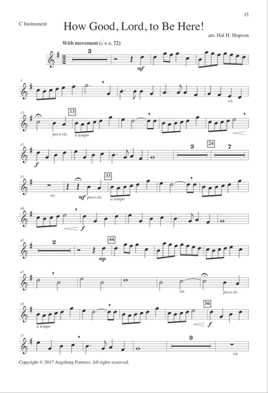 How Good Lord to be Here How Good Lord to be Here 4-Part scores gallery preview page 15