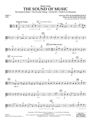 Music from The Sound Of Music (arr. Vinson) - Pt.3 - Viola