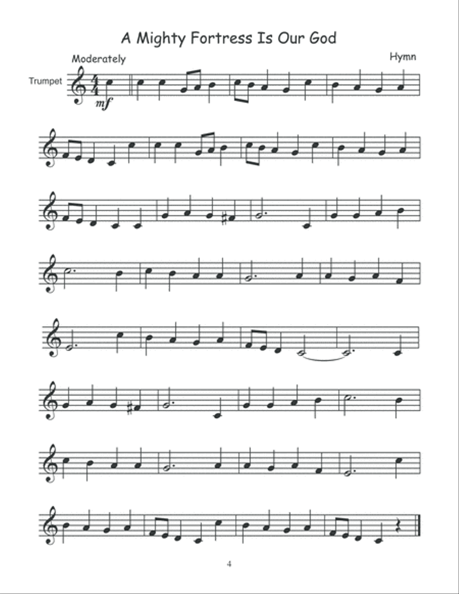 101 Easy Songs for Trumpet Bugle scores gallery preview page 5