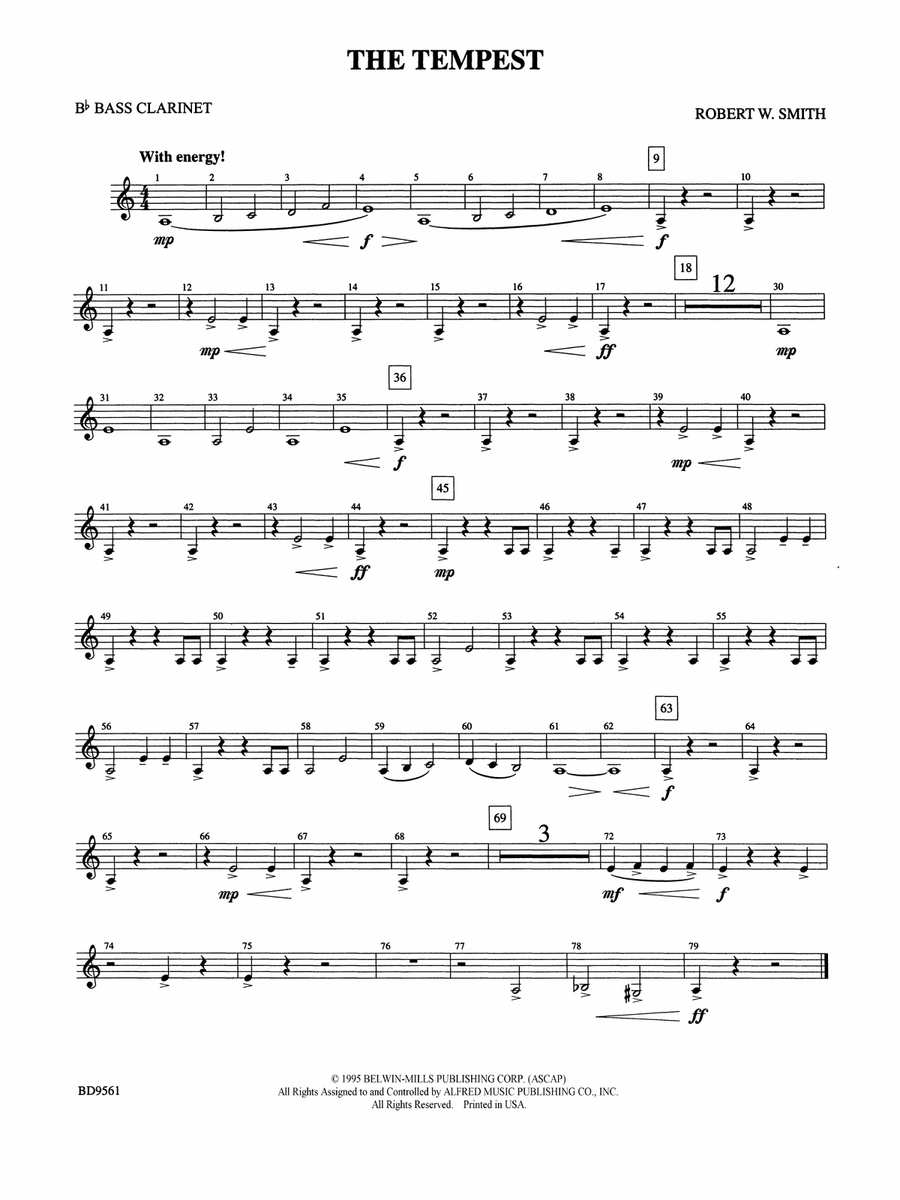 The Tempest: B-flat Bass Clarinet