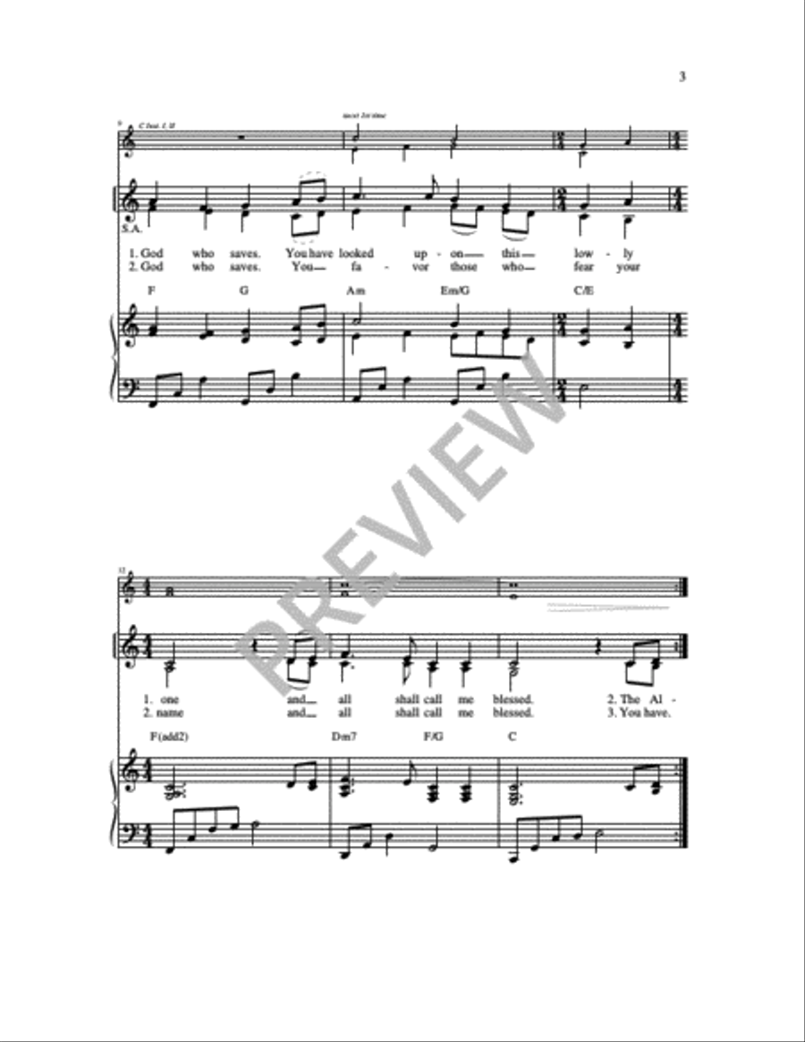 Magnificat 4-Part scores gallery preview page 3