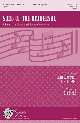 Song of the Universal (SSAA - Vocal Score)