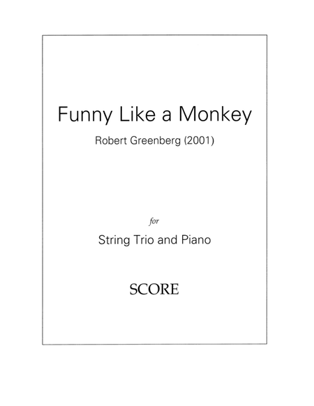 Funny Like a Monkey for piano quartet image number null