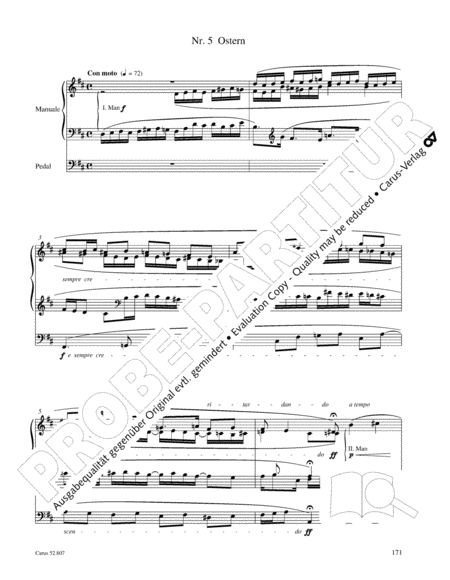 Reger Edition of Work, Vol. I/7: Organ Pieces III