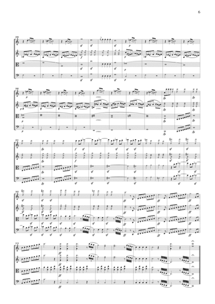 Mozart Il Seraglio Overture, for string quartet, CM028 image number null