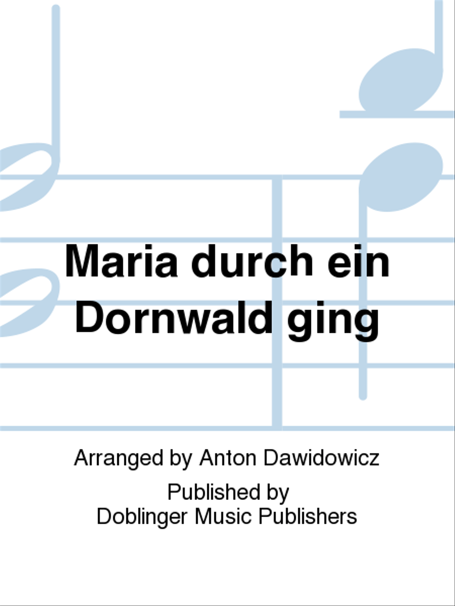 Maria durch ein Dornwald ging SSA scores gallery preview page 1