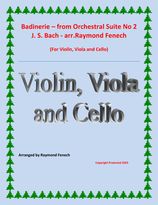 Badinerie - J.S.Bach - Violin, Viola and Cello