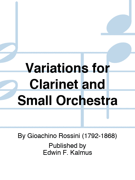 Variations for Clarinet and Small Orchestra