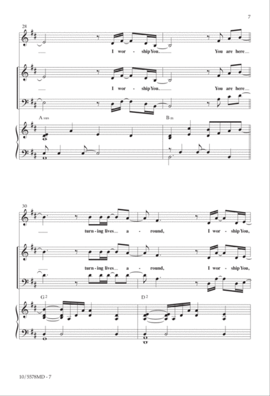 Way Maker 4-Part scores gallery preview page 6
