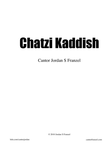 Chatzi Kaddish image number null