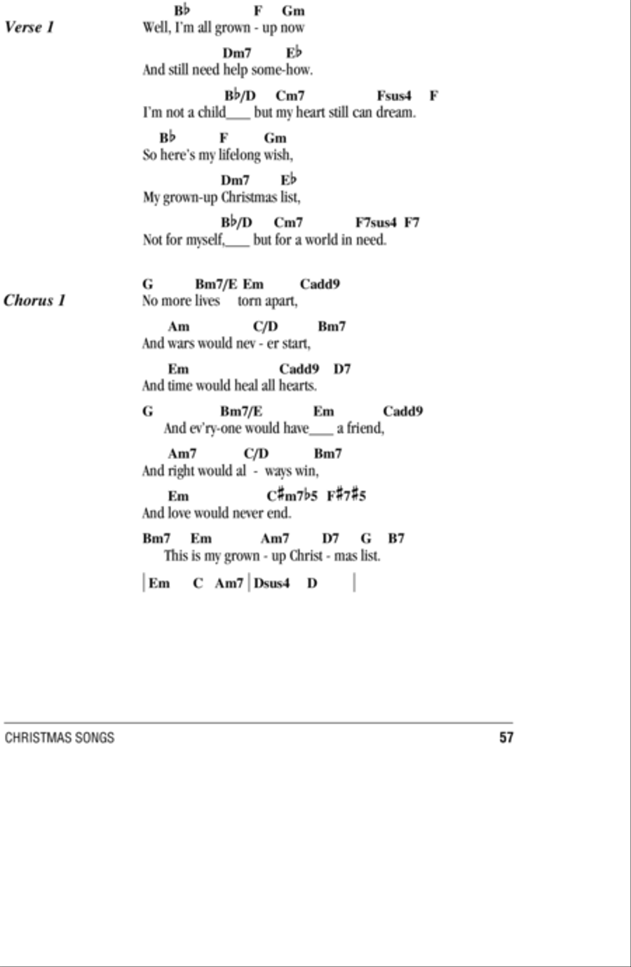 Grown-Up Christmas List Acoustic Guitar scores gallery preview page 2