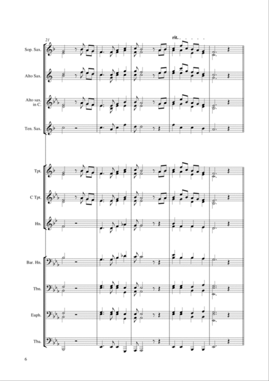 O when the saints Brass Ensemble scores gallery preview page 6