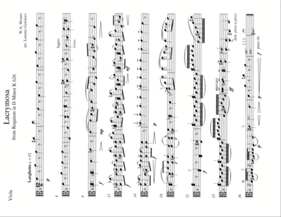 Lacrymosa String Quartet scores gallery preview page 3