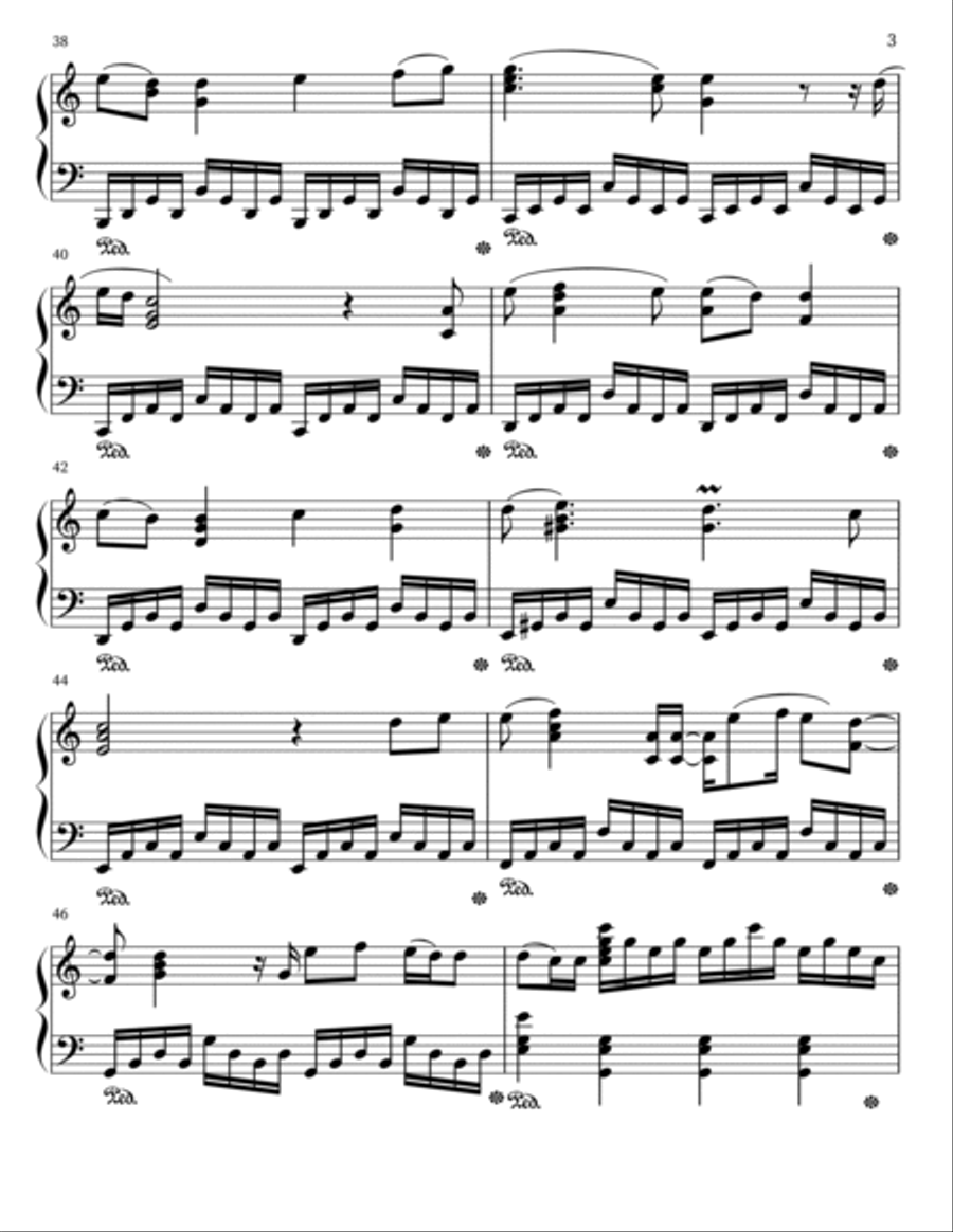 Invincible Piano Solo scores gallery preview page 3