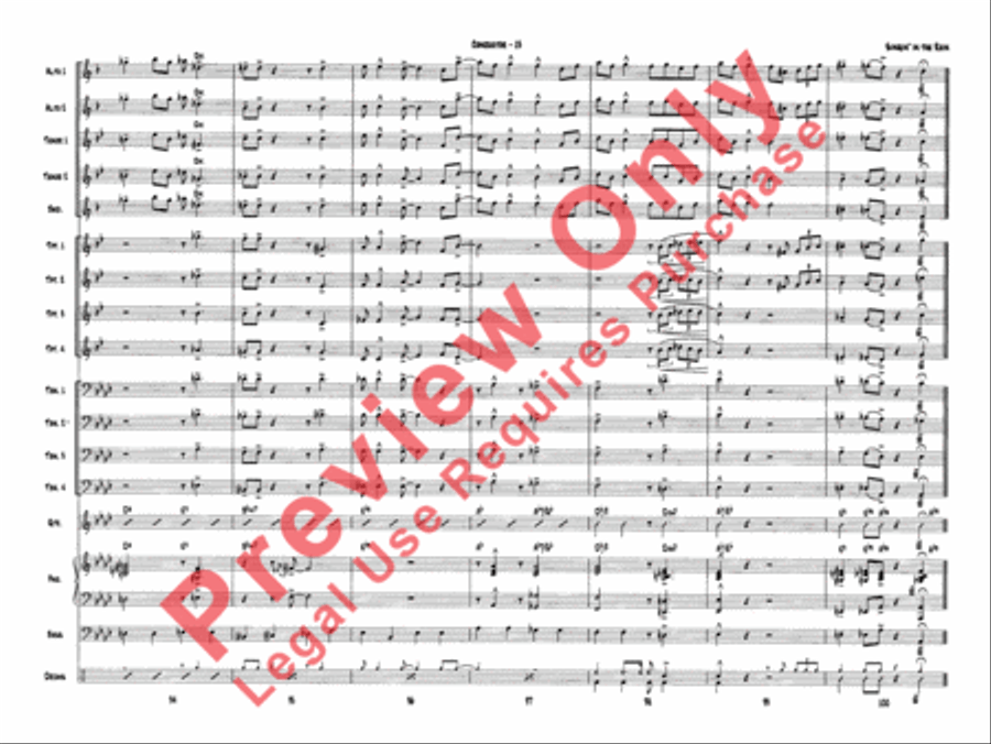 Singin' in the Rain Jazz Ensemble scores gallery preview page 15