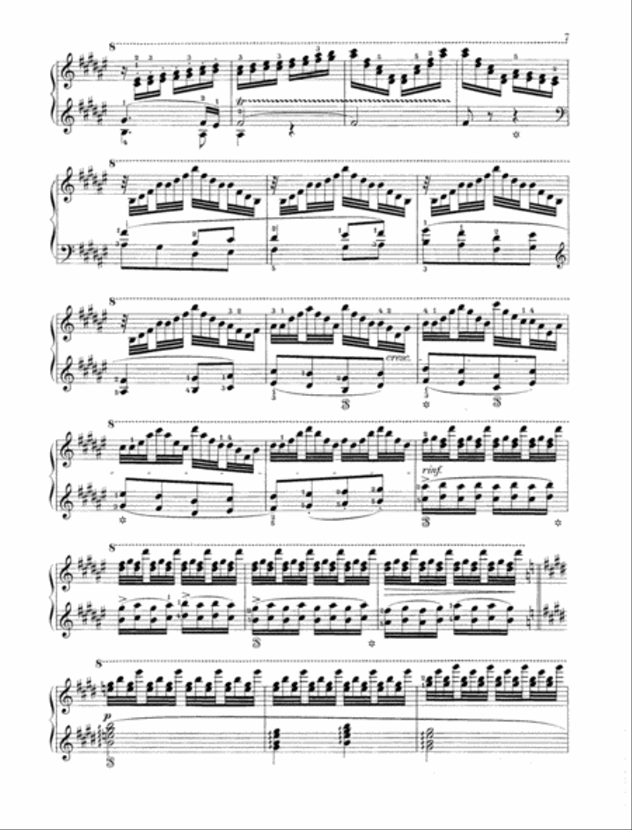 Les jeux d'eaux à la villa d'Este Piano Solo scores gallery preview page 6