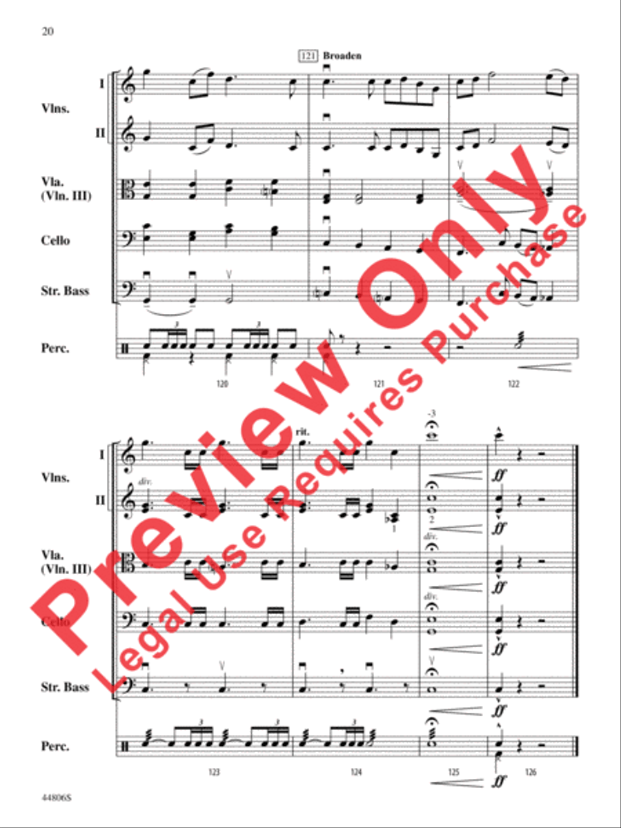 Star Wars Heroes String Orchestra scores gallery preview page 21