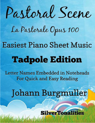 Book cover for Pastoral Scene La Pastorale Opus 100 Easiest Piano Sheet Music 2nd Edition