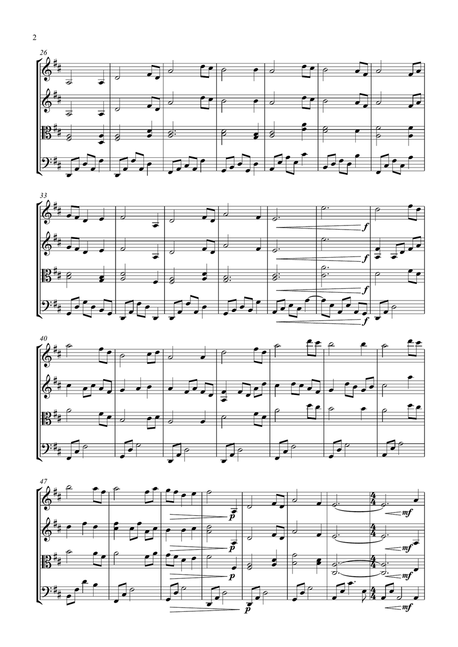 Legends Of The Fall String Quartet scores gallery preview page 2