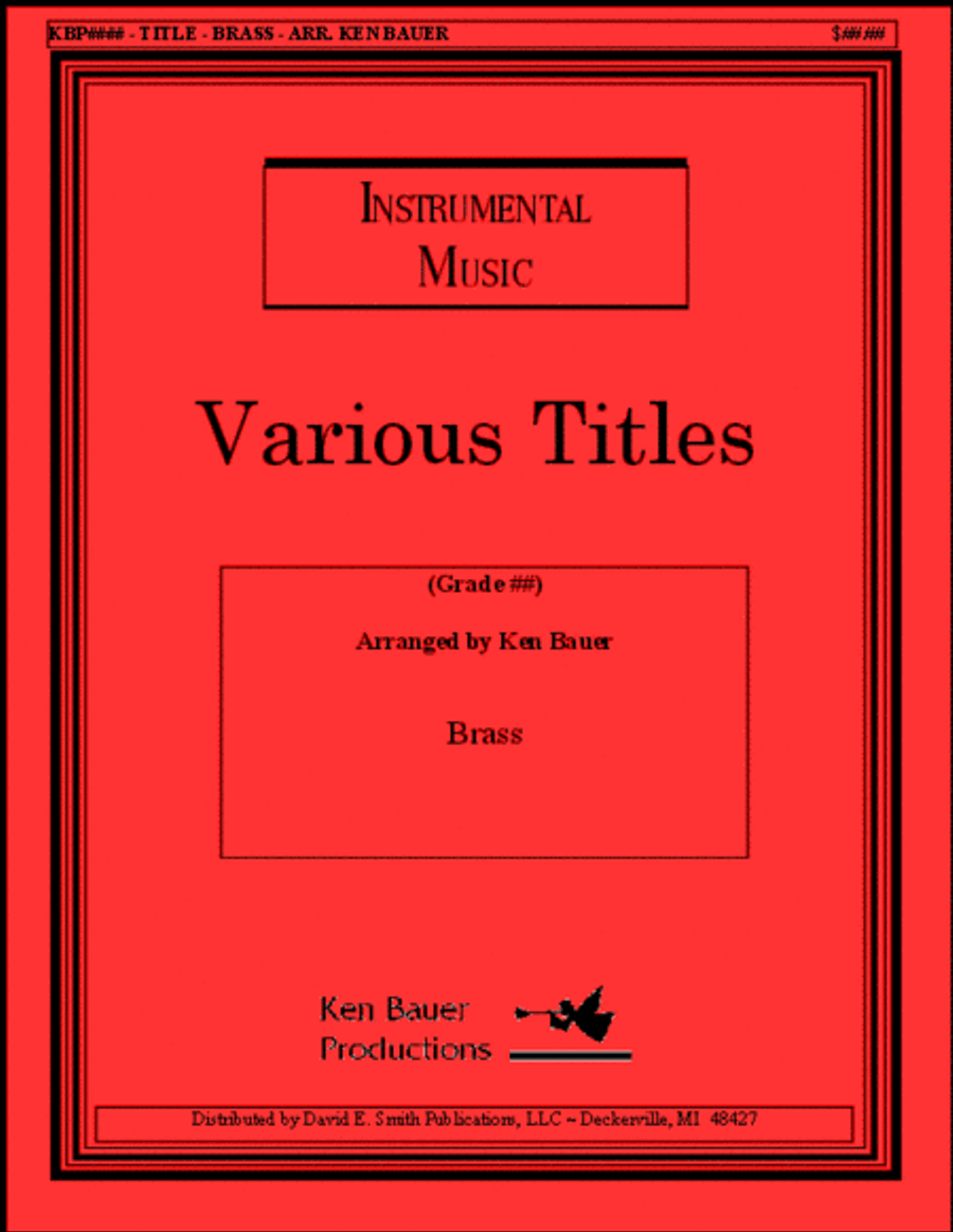 O Come, All Ye Faithful Brass Ensemble scores gallery preview page 1