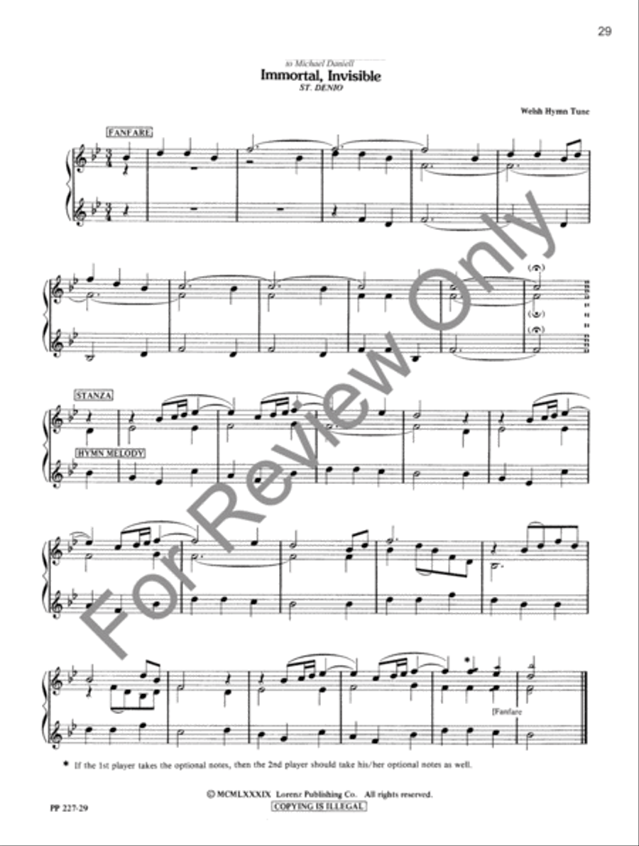 Trumpet Hymns and Fanfares Trumpet Duet scores gallery preview page 7