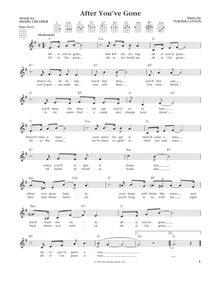 After You've Gone (from The Daily Ukulele) (arr. Liz and Jim Beloff)