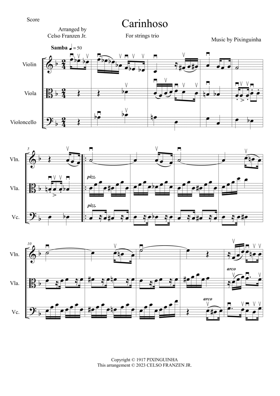 Modinha String Trio scores gallery preview page 1