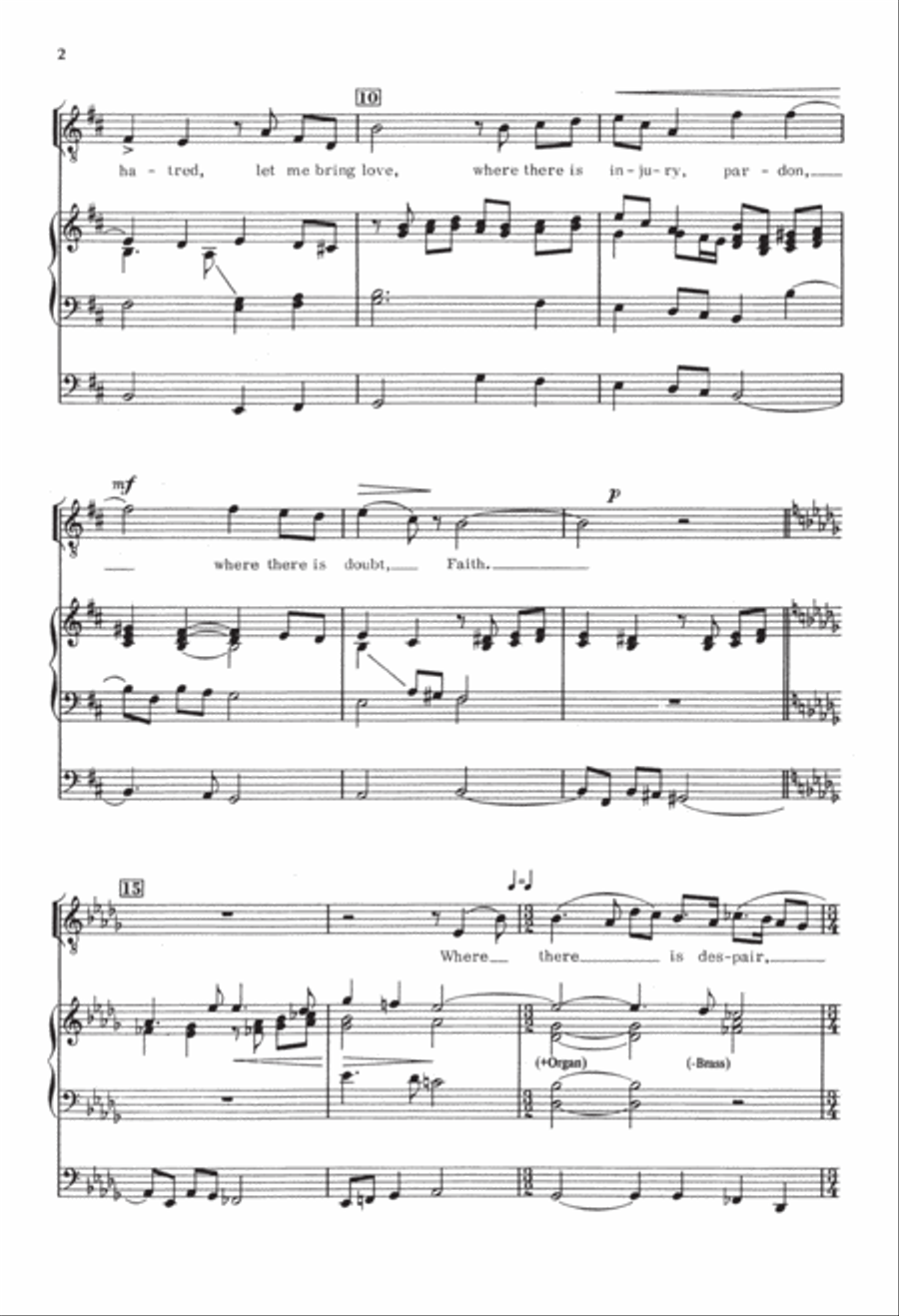 Franciscan Canticles 4-Part scores gallery preview page 2