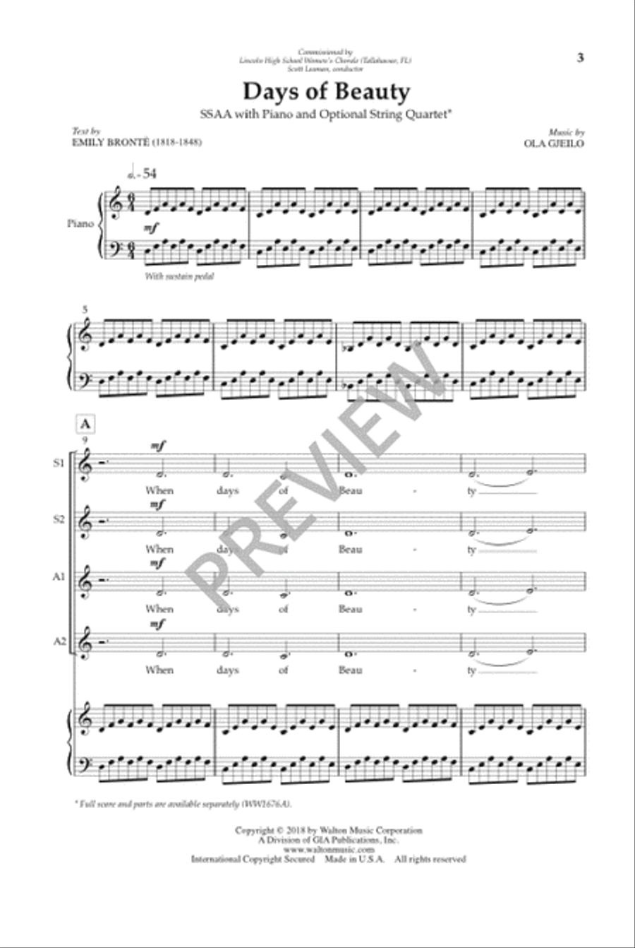 Days of Beauty (SSAA) SSAA scores gallery preview page 4