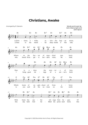 Christians, Awake (Key of A-Flat Major)