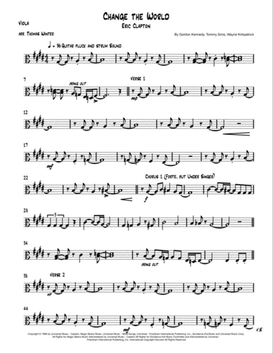 Change The World String Quartet scores gallery preview page 5