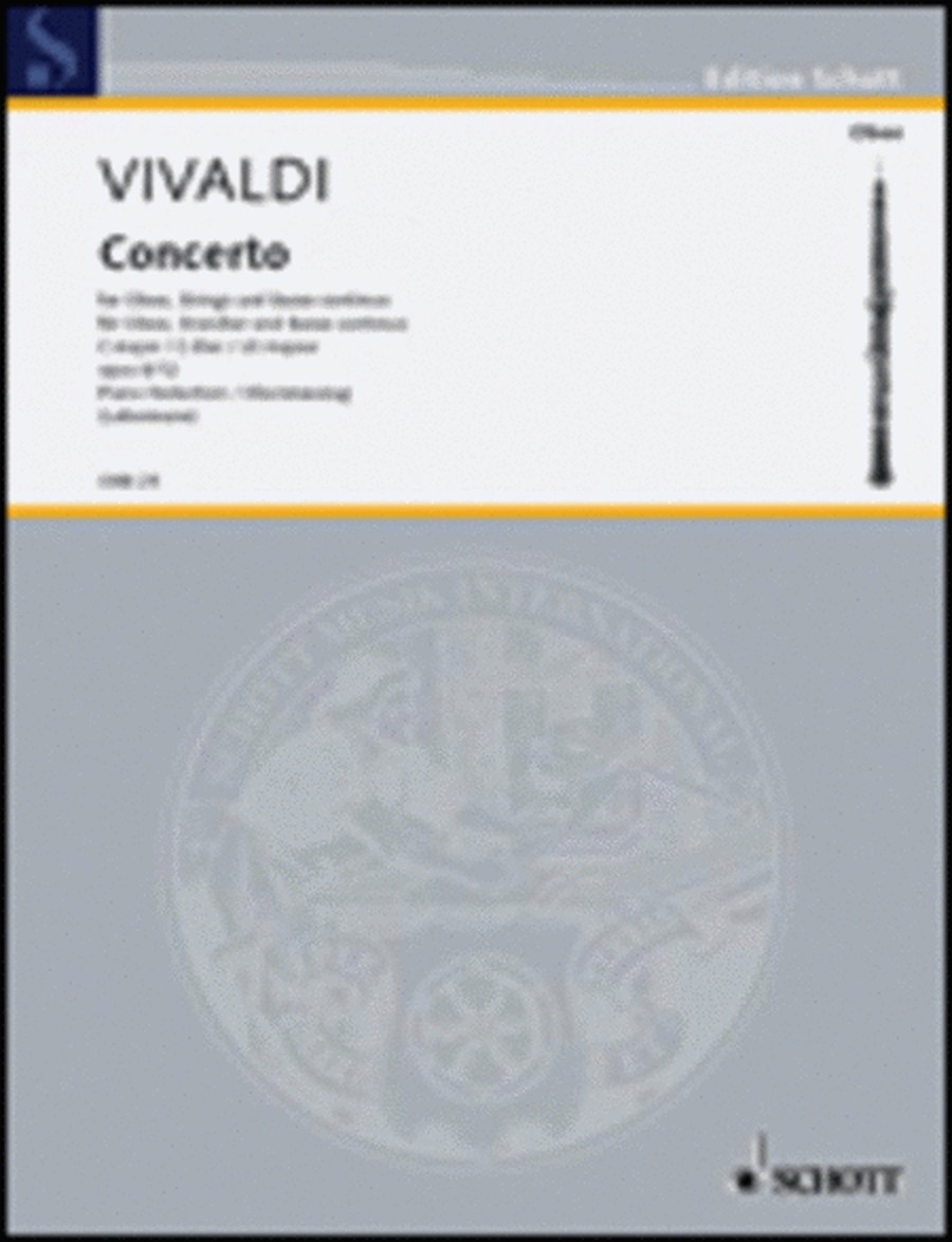Vivaldi - Concerto C Maj Op 8 No 12 Rv449 Oboe/Piano