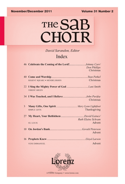 SAB Choir Nov/Dec 2011 - Magazine Issue