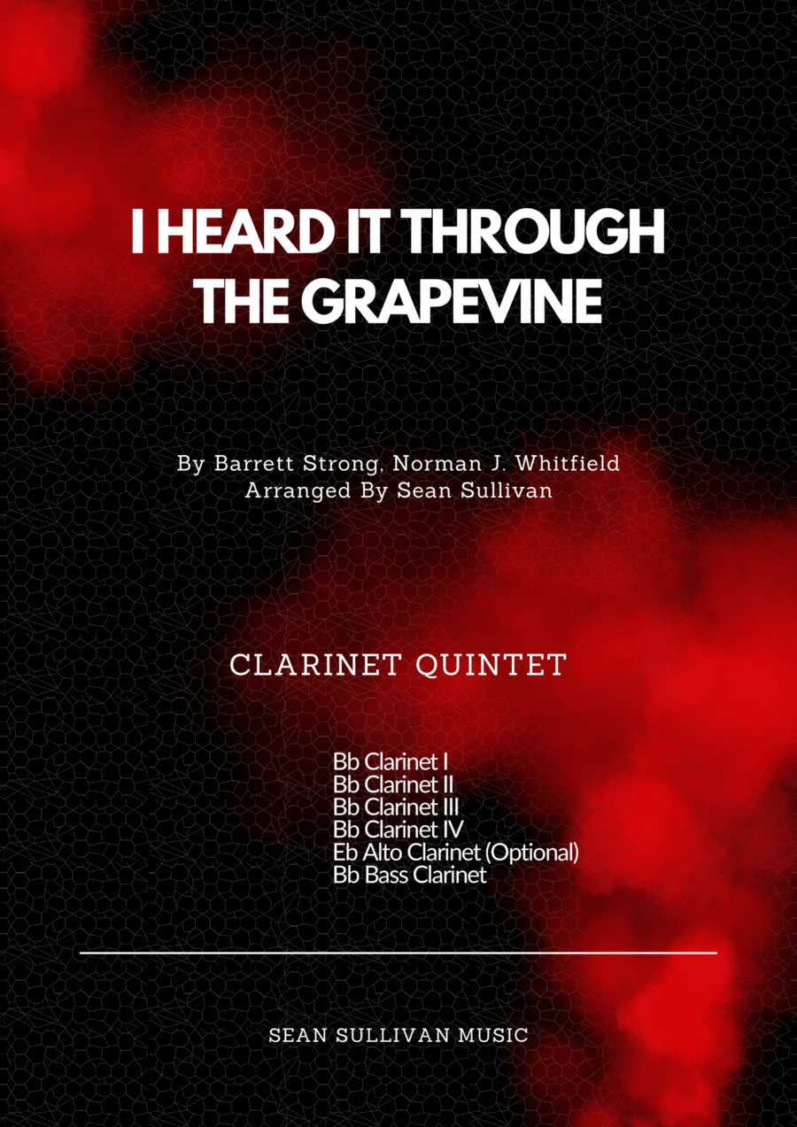 I Heard It Through The Grapevine Clarinet Quintet scores gallery preview page 1
