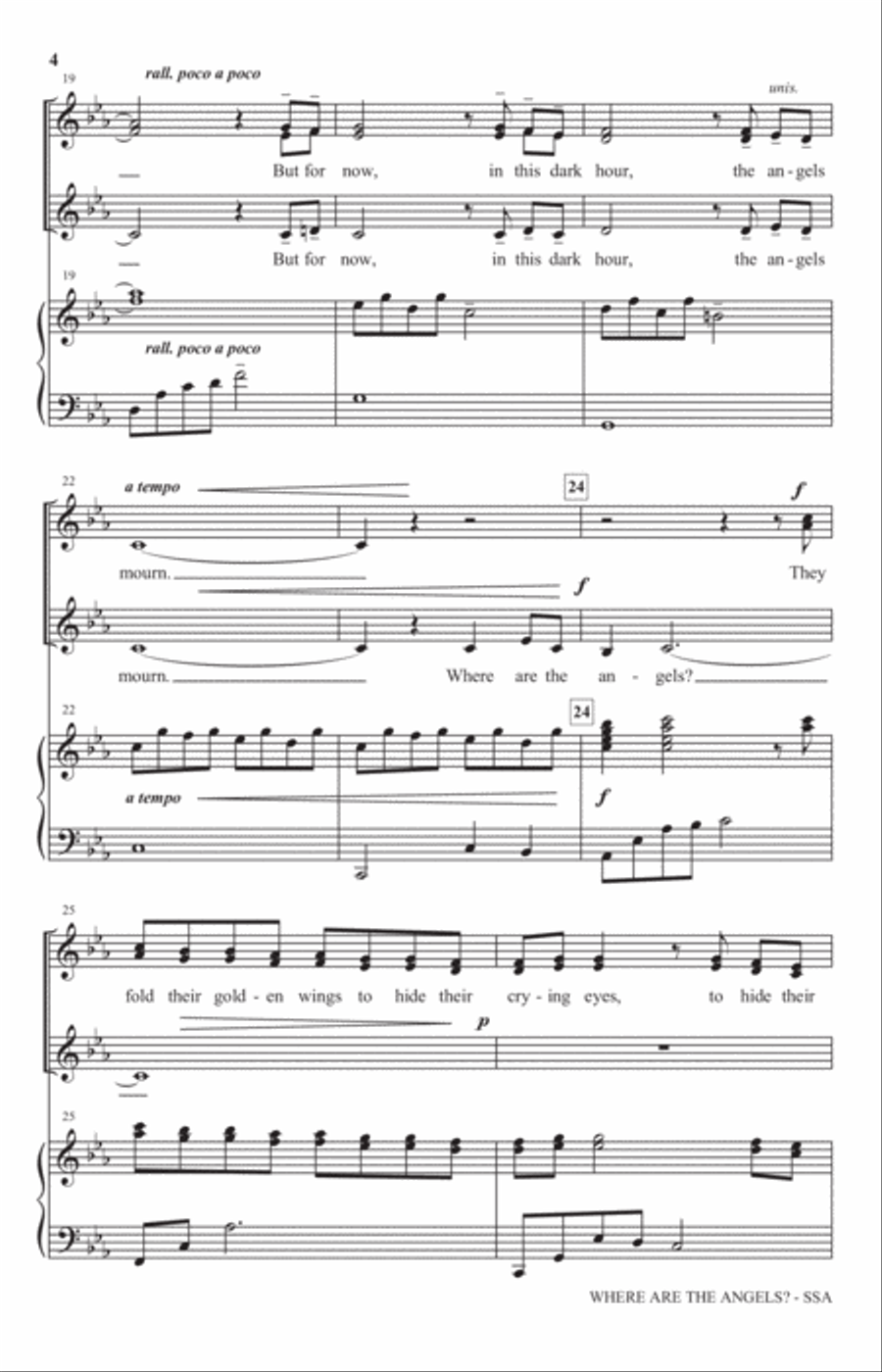 Where Are The Angels SSA scores gallery preview page 3