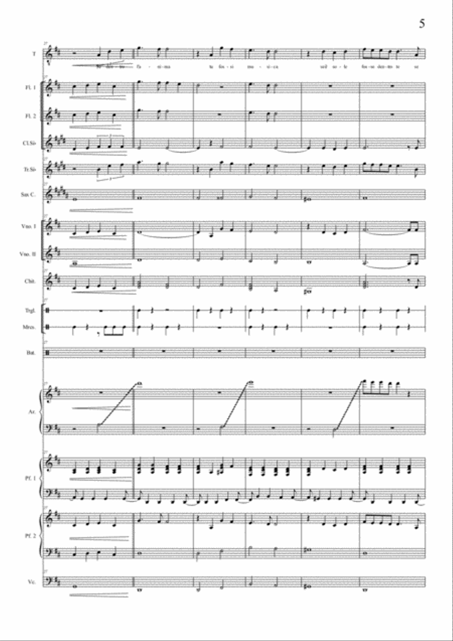 Il Mare Calmo Della Sera Il Mare Calmo Della Sera Large Ensemble scores gallery preview page 5