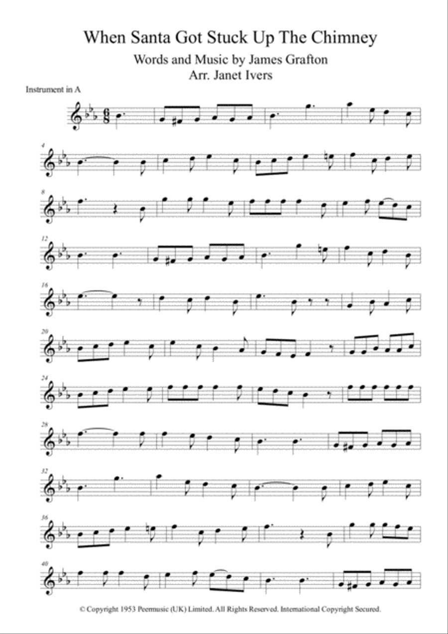 When Santa Got Stuck Up The Chimney Large Ensemble scores gallery preview page 4
