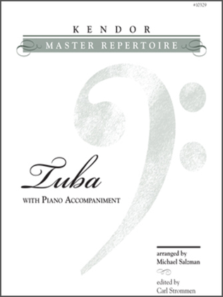Book cover for Kendor Master Repertoire - Tuba with Piano Accompaniment