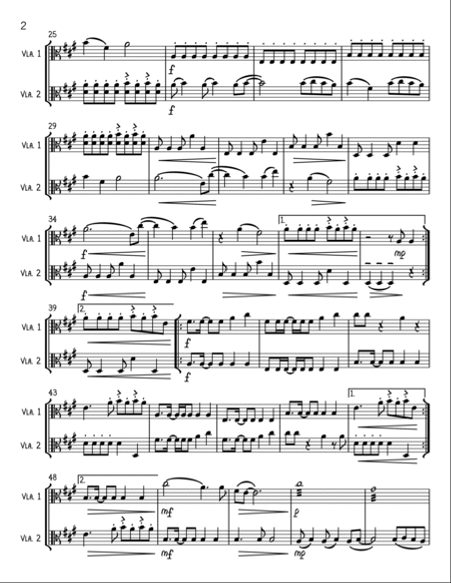 Wildest Dreams String Duet scores gallery preview page 2