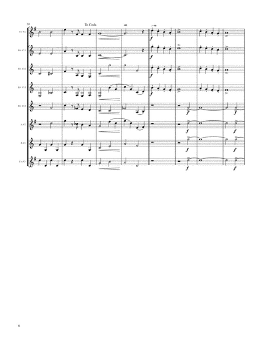 White Christmas Woodwind Quartet scores gallery preview page 6